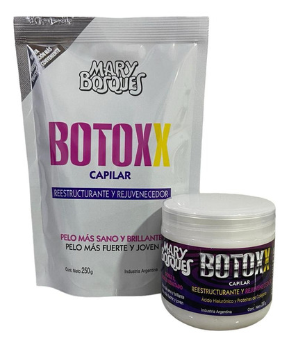 Kit Mary Bosques Botoxx Brillo Doypack + Pote X2uni X250g