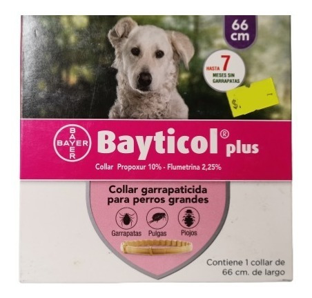 Imagen 1 de 1 de Collar Garrapaticida Bayticol Plus Para Perros Grandes 66cms