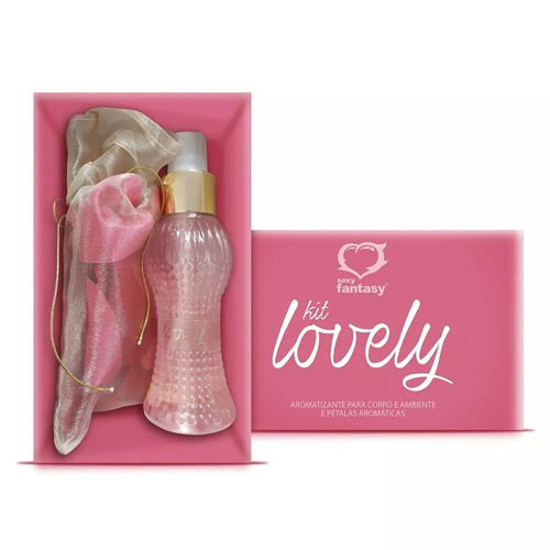 Kit Lovely Aromatizante P/ Corpo E Ambiente+pétalas De Rosas