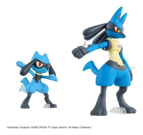 Pokémon Model Kit Riolu & Lucario Bandai Hobby