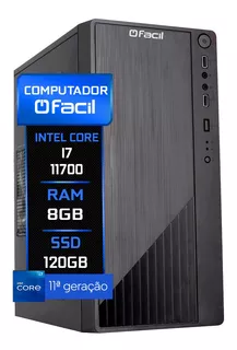 Computador Fácil Intel Core I7 11700 8gb Ssd 120gb