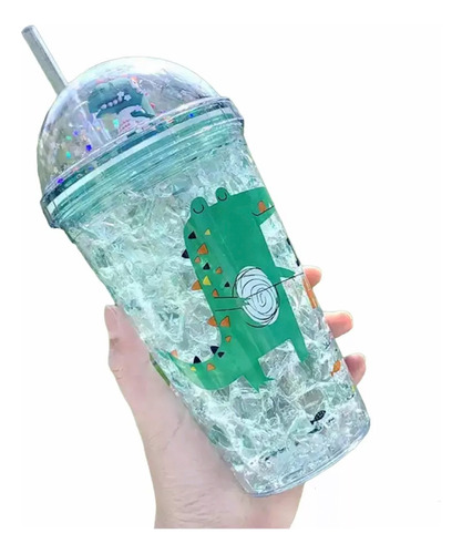 Vaso Dino   Luz Led Para Niños Taza Con Tapa Y Bombilla