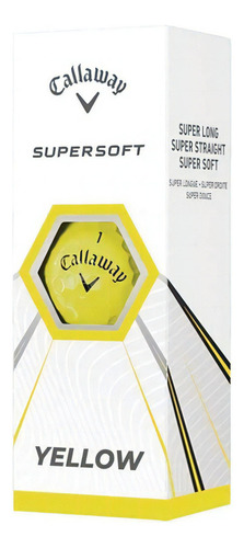 Pelotas Golf Callaway Supersoft - Tubo X 3 | The Golfer Shop Color Amarillo