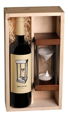 Vino Estuche Paciencia C/reloj De Arena 900 Bot Maal Wines