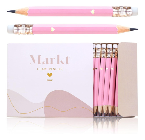 Mini Heart Pencils For Bridal   Games & Wedding Favors,...