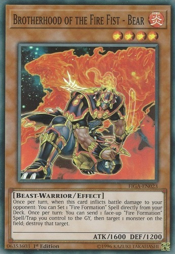 Brotherhood Of The Fire Fist - Bear (figa-en023) Yu-gi-oh!