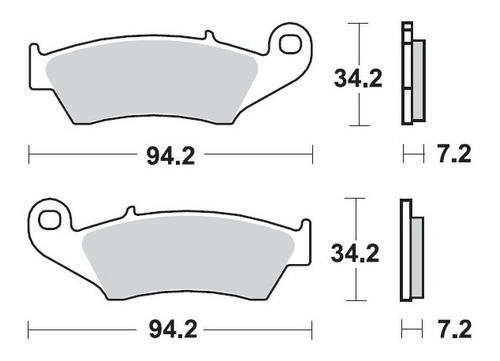 Pastillas De Freno Yamaha Wr-250 Jgo Delantero - Motorides