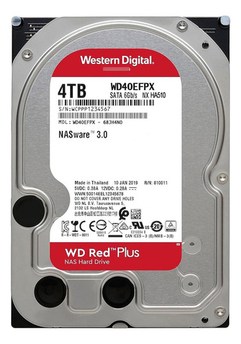Disco Duro Interno Western Digital 4tb 3.5 Red Plus