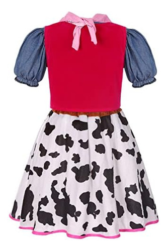 Doxrmuru disfraz De Vaquera Para Niñas Halloween Western Rod