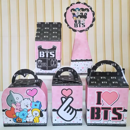 20 Caixinhas Bts Rosa Envio Rápido | Parcelamento sem juros