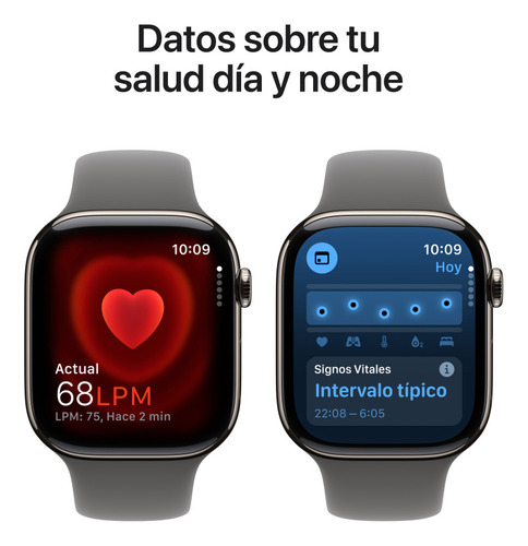 Apple Watch S10 Gps+cell 42mm De Titanio Nat-gris S/m Natural Correa Deportiva Gris Piedra Titanio/natural