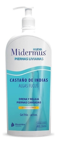 Midermus Piernas Livianas Gel Castaño de Indias y Algas Fucus X 400 G