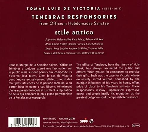 Cd:victoria: Tenebrae Responsories