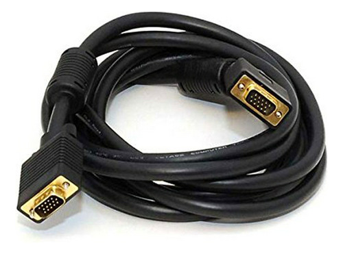 Monoprecio 10ft Svga Super Vga M /m Cable De Monitor Con Fer