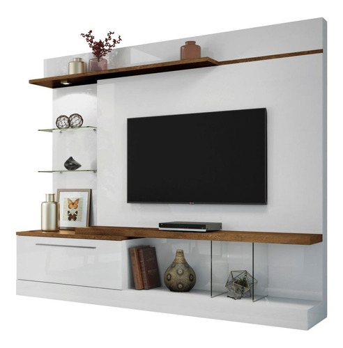 Estante Home Theater Para Tv Até 60 Pol. Allure Branco/canyo