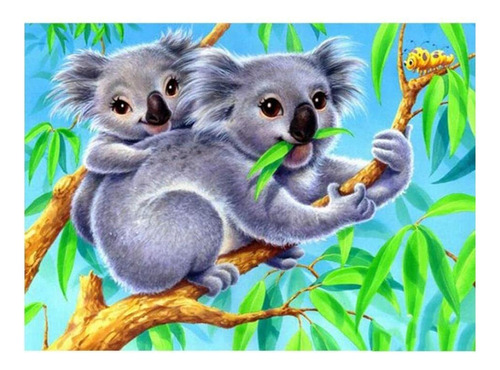 Pintura Numero Diy Koala Animal Kits Oleo Dibujo Lienzo