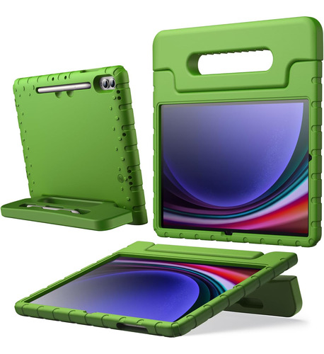 Jetech Funda Niños Samsung Galaxy Tab S9 Plus De 12.4 Verde