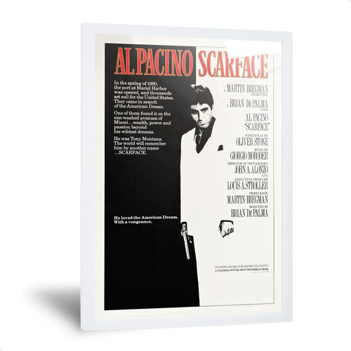 Cuadros Scarface Tony Montana Alpacino Poster Laminas 20x30