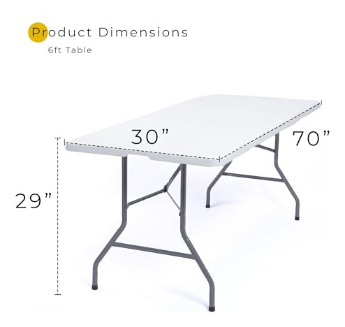 Mesa Plegable Resistente Para Picnic, Campamento Y Fiestas,