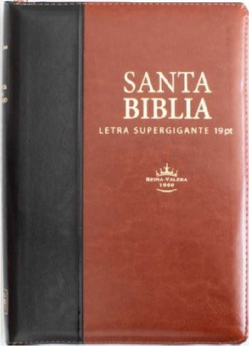 Imagen 1 de 3 de Biblia Reina Valera 1960 Letra Super Gigante 19 Puntos Marró