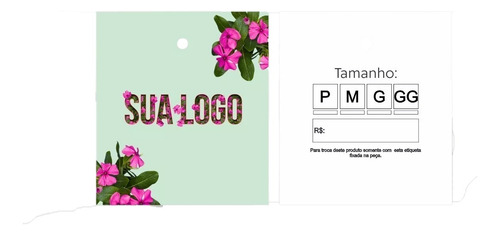 Mini Tag Etiqueta Personalizadas P/ Roupa E Brinde 2.000 Und