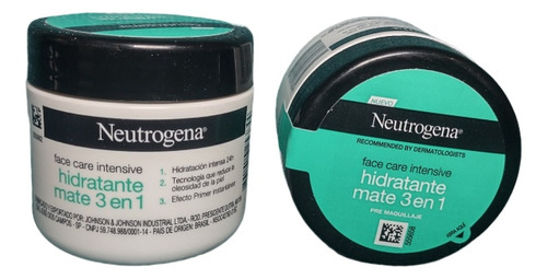 Crema Facial Neutrogena Hidratante Mate 3 En 1