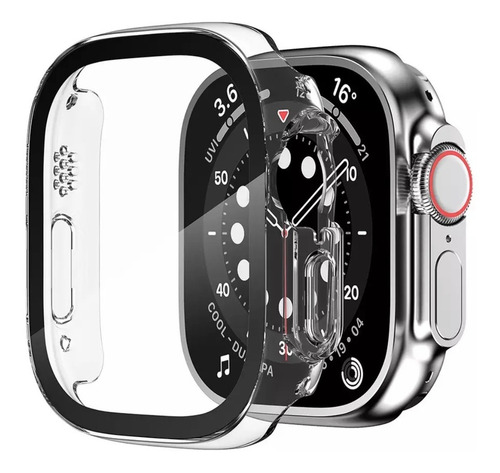 Imagen 2 de 8 de Case Funda Protector Con Vidrio Para Apple Watch Ultra 49mm