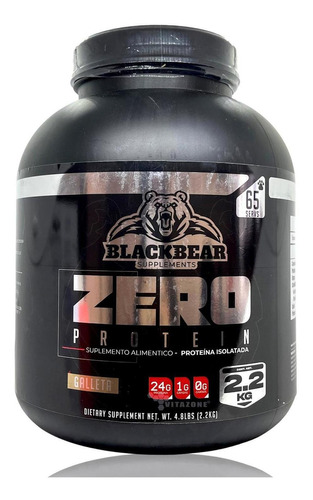 The Blackbear, Proteína Zero Carbs 2.2 Kg Galleta 65 Serv Isolatada