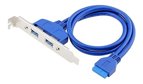 Eiks - Puerto Usb 3.0 Doble Para Soporte Pci Con Cabezal Int