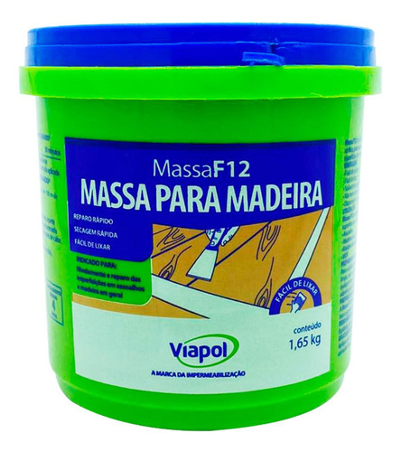 Massa F12 Madeira 1,65kg Mogno