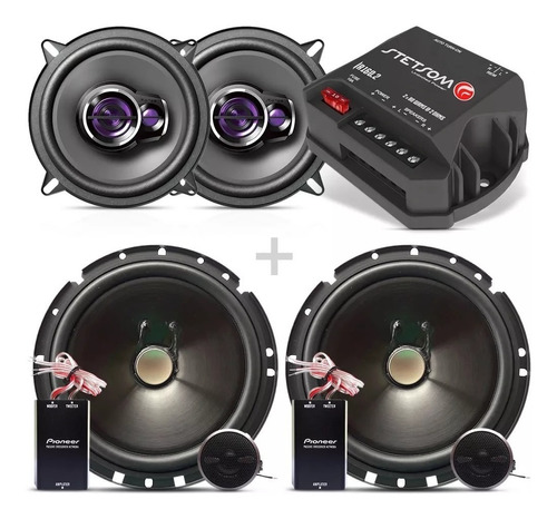 Combo Kit 2 Vias Pioneer + Alto Falantes 5 + Stetsom 160.2