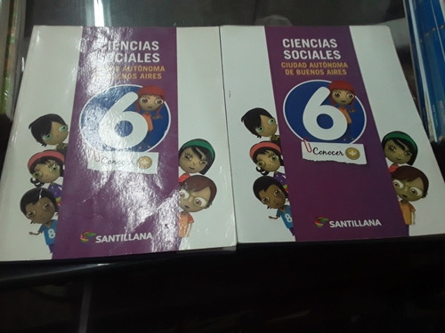 Sociales 6 Caba Conocer + Santillana Lote X 2 Libros 