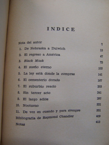 La Vida De Raymond Chandler * Frank Macshane * Bruguera *