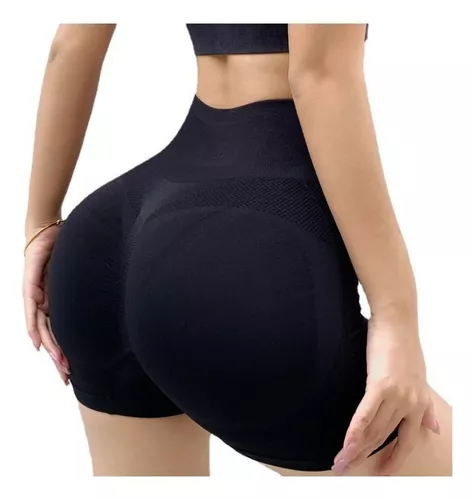 Pantalones cortos de Yoga de Lycra para mujer, short gym mujer