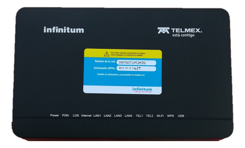  ZTE F670l modem router fibra optica especial wisp color negro