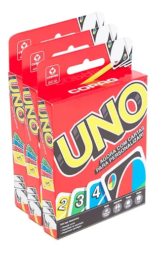 Jogo De Carta Uno Novo Modelo Plástico Original Copag