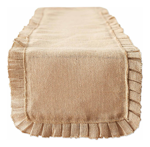 Dii Jute Collection Kitchen Tabletop, Table Runner, 14x72