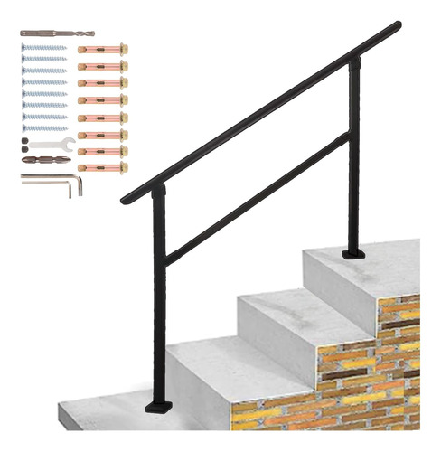 Barandilla De Escalera Para Exteriores Que Se Adapta A 3 A 4