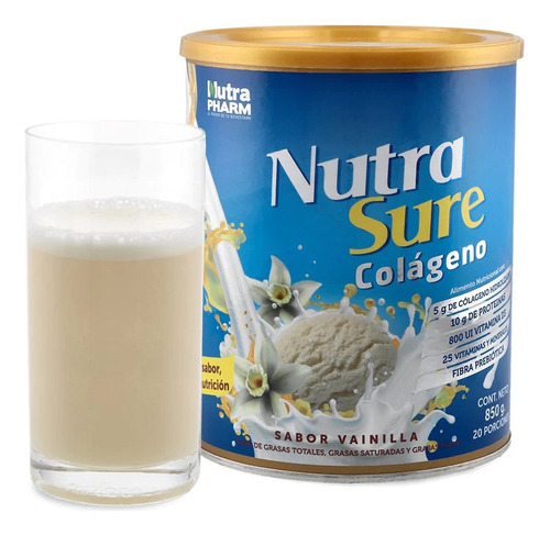 Nutra Sure Colageno 850 G Sabor Vainilla