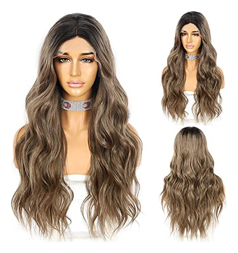 Sapphirewigs Lace Front Wig Sintético Cabello Pre 42t3x