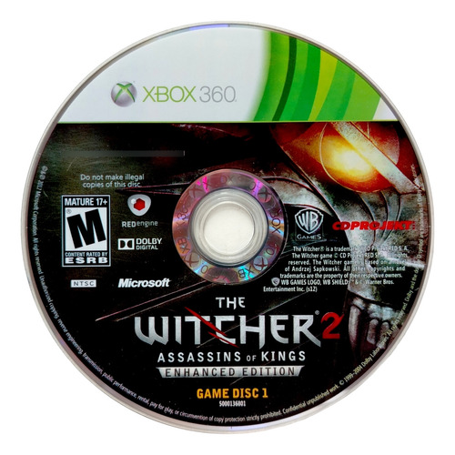 The Witcher 2: Assassins Of Kings Enhanced Edition Xbox 360 (Reacondicionado)