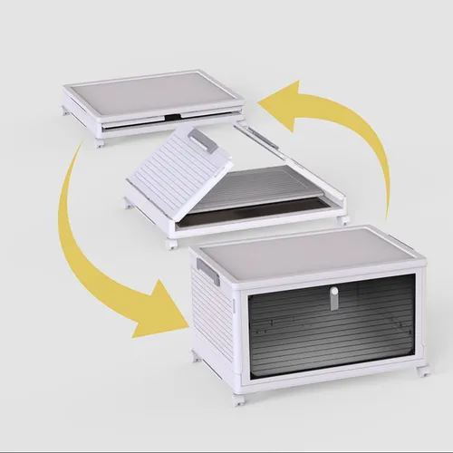 Caja De Almacenamiento W Desktop Con Cajones Pequeños Transp