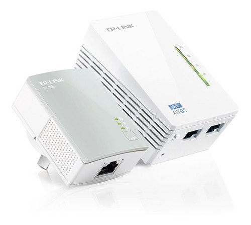 Extensor Powerline Wi-fi 300mbps Av500 Tl-wpa4220kit Envio