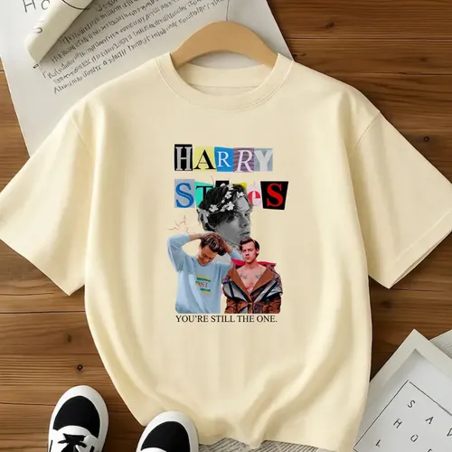 Camisa Harry Styles Together Tour Camiseta Estampada Algodão