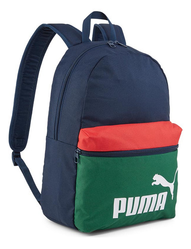 Mochila Puma Phase Colorblock Azul Marino Y Verde De Hombre