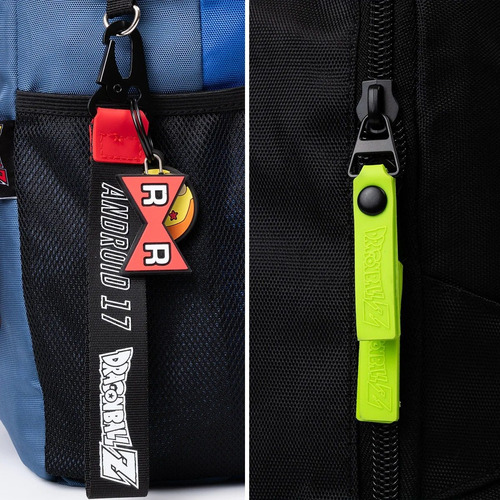 Mochila Dragon Ball Z Androides 17 Y 18 Doble Vista Edición Especial