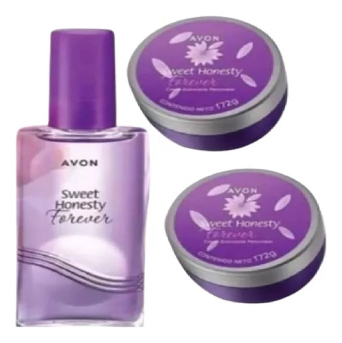 Set 3 Pzs Eau De Toilette Forever Sweet Honesty Avon Dama