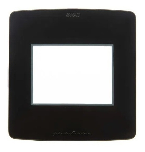 Llave De Luz Sica - Tapa Para 2 Módulos - Negro S - Mignon