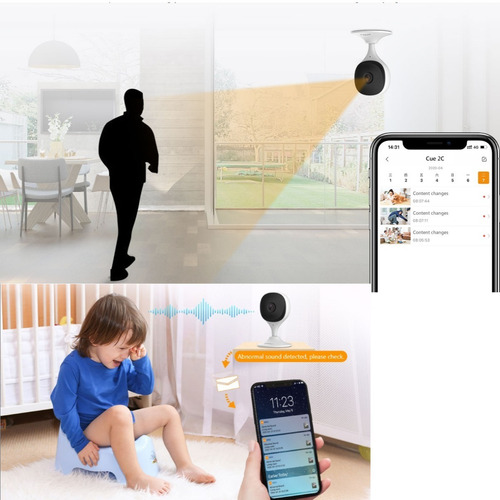 Imagen 7 de 7 de Cámara Seguridad Ip Wifi Vision Nocturna 1080p Hd Interior