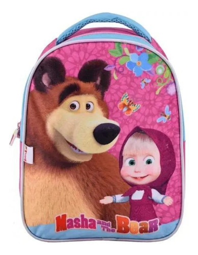 Mochila Escolar Jardín Masha Y El Oso Espalda